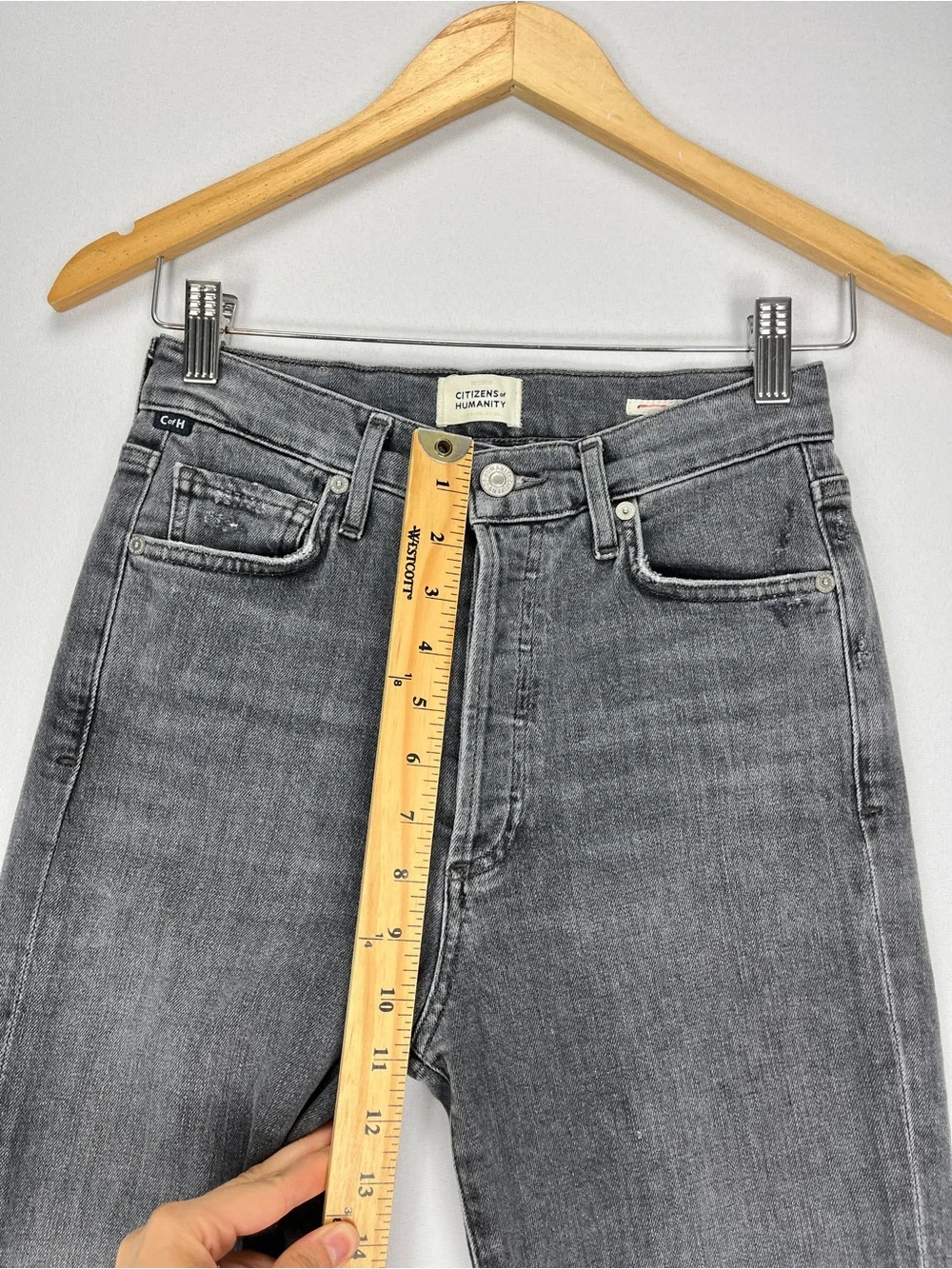 Citizens Of Humanity Premium Vintage Olivia Ankle Jeans Women’s 25 Grey Denim